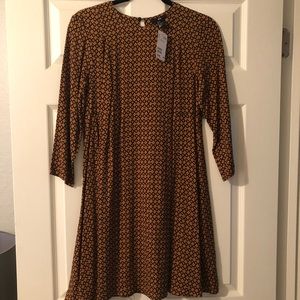 H&M geo print swing dress
